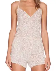 MLV BROOKLYN IVORY SEQUIN ROMPER