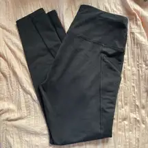 Black High Waisted Thermal Leggings