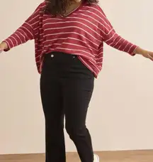 NEW Altar’d State White And Red Thermal Striped Sweater Top Size XL NWT