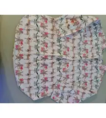 laura Taylor Country Collection 100% Cotton Womens Pajama Top One Size Fits Most