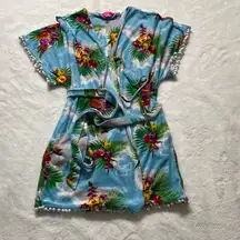 WOMEN’S Betsey Johnson Tropical Floral Kimono. Size SMALL