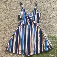 Stiletto Striped Romper 