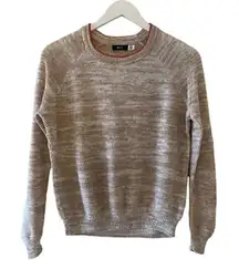 BDG Heather Brown Cotton Crewneck Long Sleeves Lightweight Knit SZ SP #1796