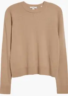 Vince Classic Crewneck Cashmere Sweater, Size Small, Designer, Camel/Tan, NWT
