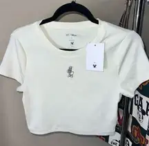 Disney and Gap Daisy Duck crop top/ baby tee