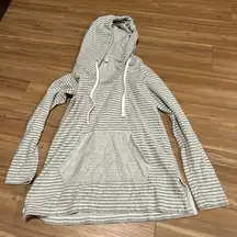 James Peres Striped Grey Hoodie Size 3