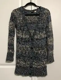 BDG Urban Outfitters Blue Knit Cardigan Sweater Size Small