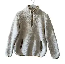 Thread and Supply Zip Up Fleece Sherpa Cozy Soft Womens Pullover Jacket SZ S