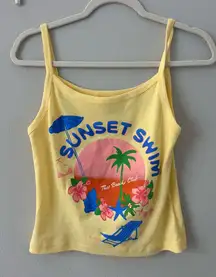 Beach Club Sunset Swim Tank 