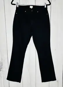 Ann Mashburn Black Cropped Flare Jeans Size 28 (28 x 27.5) Mid-Rise