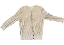 Halogen Gray Button-Up‎ Cardigan