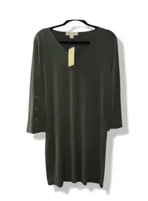 Michael Kors NWT -  Green Dress With Gold Chain