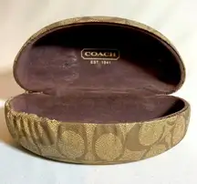 Coach Monogram Hard Clamshell Sunglass Case