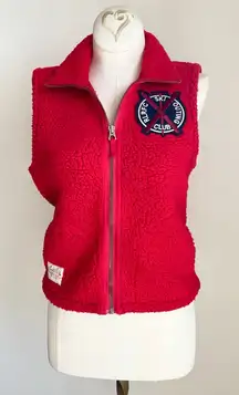 Ralph Lauren Rugby Red Vest Y2K 2004 Ski Outing Club Vest Rare