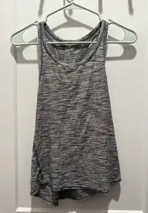 Women’s Lululemon Essential Tank Space Dye Camo Seal Grey Deep Coal Size 6