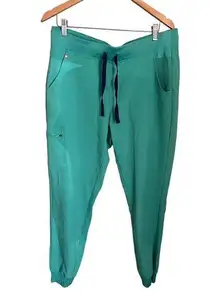 Figs Zamora Jogger Scrub Pants in Fresh Aqua Size L/T