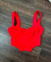red Corset Top