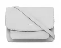 Pixie Mood Crossbody Zoe Purse Grey Leather