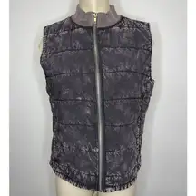 Chaser Women's Size Small Black Quilted Mock Neck Puffer Vest Zip Up NWT