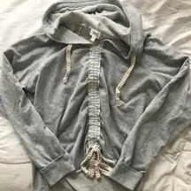 Tie Detail Sweater Hoodie