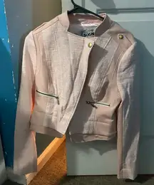 Sugarfly Pink leather jacket size Small Never Worn