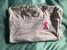 Pink Long Sleeve Crop Top