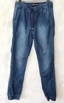 EXPRESS Chambray High Waist Drawstring‎ Joggers