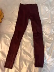 maroon leggings