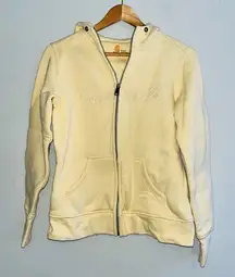 Carhartt Clarksburg Butter Yellow Zip-Up Hoodie sz S