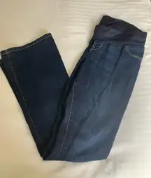 Old Navy Bootcut‎ Low panel maternity jeans Womens 6 Dark Wash Spring Denim
