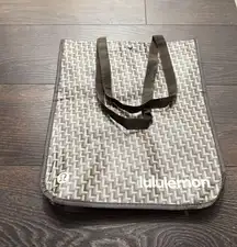 Lululemon Brown Patterned Reusable Tote Bag