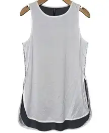 Sweaty Betty Women’s XS Gray Layered Two In One Gym Workout Relaxed Fit Tank