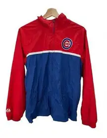 Majestic Chicago Cubs MLB Baseball Windbreaker Lightweight Jacket Size small