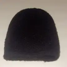 Free People Dreamland Knit Beanie Black One Size Fits Most