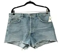 NWT AGOLDE Mila High Rise Vintage Denim Light Wash Shorts Sz 32