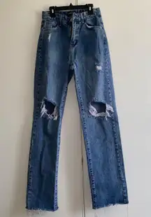 Distressed Mom Jeans