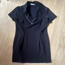 Sur La Cote Black Collard Dress