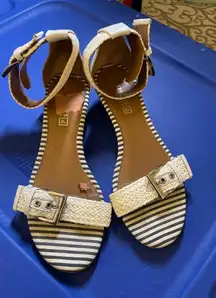 Sperry‎ Top Sider Lynnbrook striped sandals size 7.5