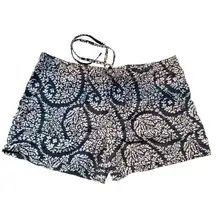 Gap 1244  Blue White Floral Paisley Shorts Size 2