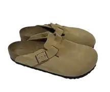 New Birkenstock Boston Suede Leather in Latte Cream sz 39 US 8