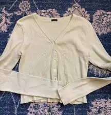 Brandy Melville Button Crop Top