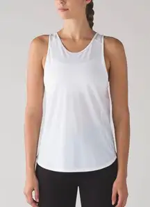Rare 2016 Lululemon Sculpt Tank II White NWT Retired Edition Mesh Back Size 12
