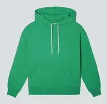 Everlane The Track Popover Green Oversized Hoodie NWT Organic Cotton S Women’s