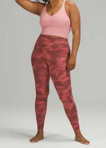 Lululemon Align High Rise Pant 28" Heritage 365 Camo Brier Rose Size 8