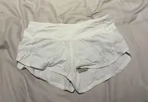 Lululemon Shorts Speed Up 2.5" Low-Rise Lined White