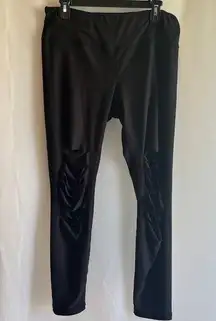 Women’s black leggings XL