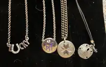 Silver and Black Necklaces Lia Sophia Express and unbranded preowned condition