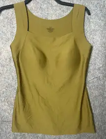 Chicme Woman Size XL U neck shapewear stretch tank top green