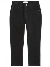Abercrombie Short Curve Love Mid Rise Capri Jean Black NWT Size 25S