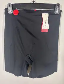 Spanx Slimplicity Black Booty Booster Shaping Shorts Layer Cut Edges Large NWT